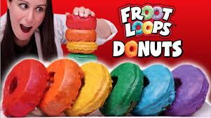 My daughter loved figuring out what color would. Froot Loop Donuts