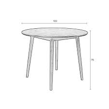 You can even use dining benches to squeeze a. Round Dining Table Fab 100 Cm