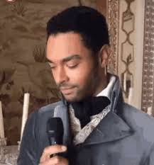 Regé jean page reacts to having the show compared to 50 shades of grey; Bridgerton Gifs Tenor