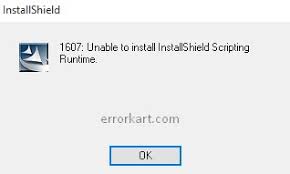 What is installshield in windows and do you need it in. Error 1607 Unable To Install Installshield Scripting Runtime On Windows 10 Errorkart