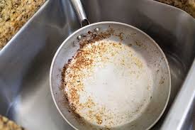 Kitchen Hack Have A Scorched Pan You Want To Restore Step 1 Fill The Pan Almost To The Brim Stainless Steel Pans Cleaning Pans Clean Stainless Steel Pans