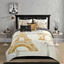 Reversible comforter sets online at macys.com. House Of Hampton Macgregor Paris Reversible Comforter Set Polyester Polyfill Microfiber In Yellow G In 2021 Paris Decor Bedroom Paris Room Decor Paris Themed Bedroom