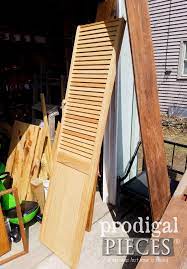 upcycled louver door corner cabinet prodigal pieces