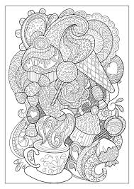 Between 6 and 8 pm. Sweet Dessert And Coffee Outlined Illustration For Coloring Stock Illustration Illustration Of Creme Cafe 82872646