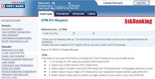 Check spelling or type a new query. How To Change Hdfc Credit Card Atm Pin Online