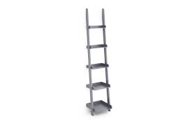 Add storage and style with low ladder shelf for every budget! Narrow Mdf Ladder Shelves Futon Company