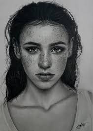 Black And White Self Portrait Drawing My Newest Drawing Hope You Guys Like It With Images Portrait Drawing Girl Face Drawing Drawings