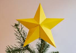 Die andere seite bleibt flach. 3d Stern Fur Die Weihnachtsbaumspitze Falten Hans Natur Blog