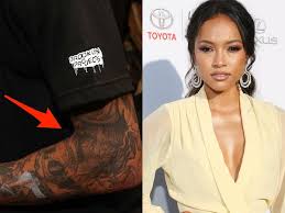 It's a mac cosmetics design of a skull associated with the mexican celebration of the day of the dead. Celebrities With Tattoos Of Their Significant Others
