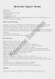 Mainframe Support Resume Sample Sample Resume Resume Resume Examples