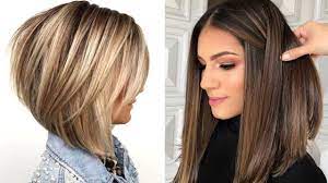 If you prefer a low maintenance hairstyle, consider this darker rooted color with bronde balayage. 12 Layered Bob Hairstyles Compilation Long To Short Haircut Tutorial Trendy Hairstyles 2020 Youtube