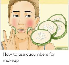 Slice 'em up and toss them with some lettuce and other veggies for a refreshing summer meal. Wiki How How To Use Cucumbers For Makeup Makeup Meme On Awwmemes Com