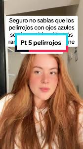 Los pelirrojos de ojos azules son menos en el mundo #redhead