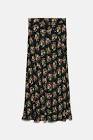 FLORAL PRINT MIDI SKIRT Zara