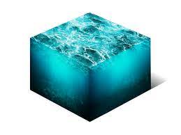 Isometric Water Cube 3d Cross Section Png Stock Photo Sea Texture Isometric Design Isometric Art