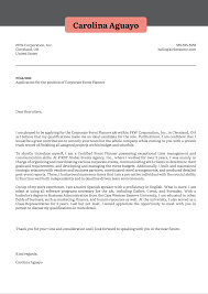Often in business, we are required to include a cover letter that will accompany a larger report that might be sent by mail, special delivery or even email. Corporate Event Planner Cover Letter Sample Kickresume