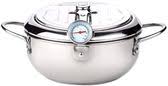 وعاء قلاية مقلاة عميقة صغيرة مع مجففة مع ميزان حرارة Cooking Kitchen Cooking Frying Oil