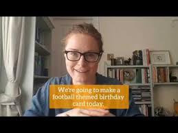 Place a piece of cardboard at the bottom of the pile. Make Your Own Football Soccer Themed Birthday Card Youtube