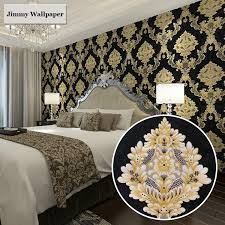 Give your bedroom a new look with these trendy classic and modern wallcoverings. New High Grade Black Gold Luxury Embossed Texture 3d Damask Wallpaper For Wall Roll Washable Vinyl Pvc Wall Paper From Nmm367 22 58 Dhgate Com