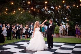 Black And White Checkered Dance Floor Photo Of The Day Wedding Dance Dance Floor Wedding Backyard Wedding