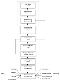 Flow Chart Of The Movement Of Mangrove Wood From Forest To