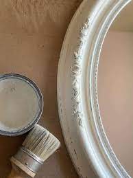 Painting a mirror doesn't have to be hard. How To Paint A Mirror Frame Antique White A Well Purposed Woman