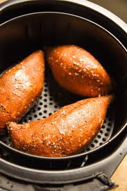 Place the potatoes in the air fryer basket and cook for 15 minutes. Air Fryer Baked Sweet Potato Courtney S Sweets
