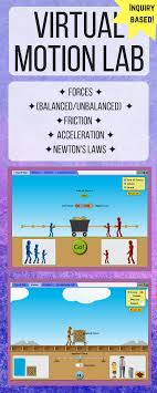 Virtual Motion Lab Middle School Science Resources Online Science Middle School Physics