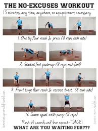 Anytime Anywhere Workout No Excuses Workout Workout Mens Health