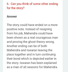 He said, the road was deserted and i think about it. Answer Question No 6 Within 50 Words Of The Story Iswaran The Storyteller Brainly In