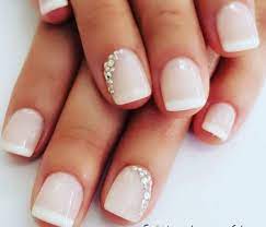 2020 popular 1 trends in beauty & health with faux ongles french and 1. Une French Manucure Avec Des Strass