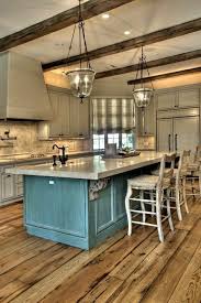 Gorgeous The Floors The Colors The Accent Island Rustic Farmhouse Kitchen Home Kitchens Home