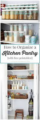 how to organize a kitchen pantry