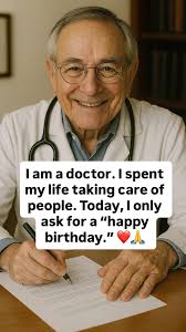 👨‍⚕️ He is a doctor. He dedicated his whole life to saving lives,  listening to stories, wiping tears, and bringing hope