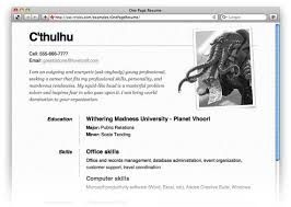 one page rsum site css tricks