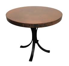 (coffee tables) while any small and low table can be, and is, called a coffee table, the term is applied particularly to the sets of three or four tables made from about 1790; Crate Barrel Cobre Round Iron Table With Copper Top Original Price 1 300 00 Design Plus Gallery