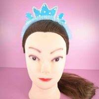 IZ-1520-33, DIADEMA NIÑA. CORONA TORNASOL CON PERLAS