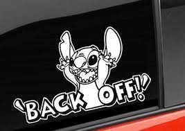 Get the best deals on rear car & truck window decals when you shop the largest online selection at ebay.com. Stitch Back Off Window Decal Sticker