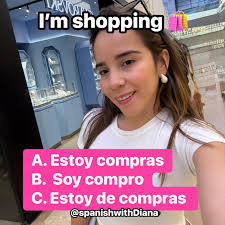 I'm shopping in Spanish 🛍️🇪🇸😎 #spanishwithdiana #espagnol #barcelona  #spanishonline #learningspanish #spanish #espanol