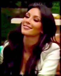 Kim K Smiling and Winking Scene