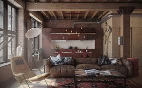 Interior Designs Cozy Living Room With Industrial Design Concept Industrial Interior Design Industrial Loft Design Loft Interiors Industrial Apartment Decor
