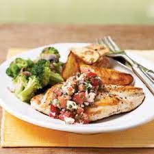 Chicken Breasts With Gorgonzola Tomato Salsa Recipe Recipe Healthy Chicken Recipes Healthy Poultry Recipes