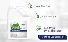 Shop seventh generation 44723 professional free & clear 32 oz. Amazon Com Seventh Generation Professional All Purpose Cleaner Refill Free Clear Unscented 128 Fl Oz Pack Of 2 Health Household