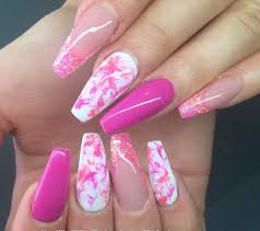 Put a small amount of acrylic glue and place the acrylic bow and press gently to make. 60 Best Pink Acrylic Nail Art Designs
