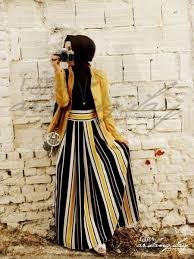 In Yellow And Black Will Not Be Excited If This Combined Busana Islami Model Pakaian Hijab Jilbab Cantik