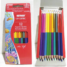 Pensil Warna Kenko 24 Warna Bicolor 12 Dengan 2 Sisi Lazada Indonesia