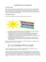 Kesesuaian antara ucapan dan perbuatan. Kejujuraaaaaan