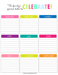Birthday Reminder Chart Printable In 2020 Birthday Calendar Family Birthday Calendar Birthday Reminder