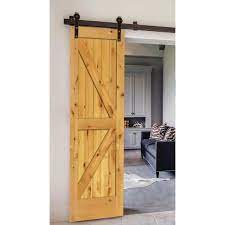 The construction door is manufactured from a single piece of wood and will give several generations of normal usage with. Steves Sons 24 In X 80 In 2 Panel Solid Core Prefinished Natural Knotty Alder Interior Barn Door Slab J64jknnnacp9 The Home Depot