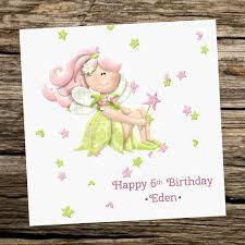 1 making a simple handmade birthday card. Handmade Personalised Fairy Girl Birthday Card 1st 2nd 3rd 4th 5th 6th 7th 8th